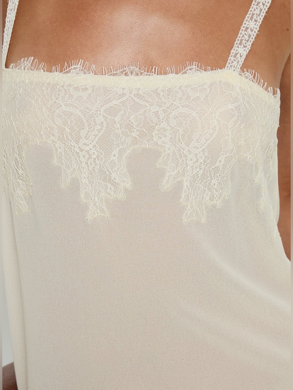 Lioness Glacial Sheer Maxi Dress Butter - Picture 2 of 7